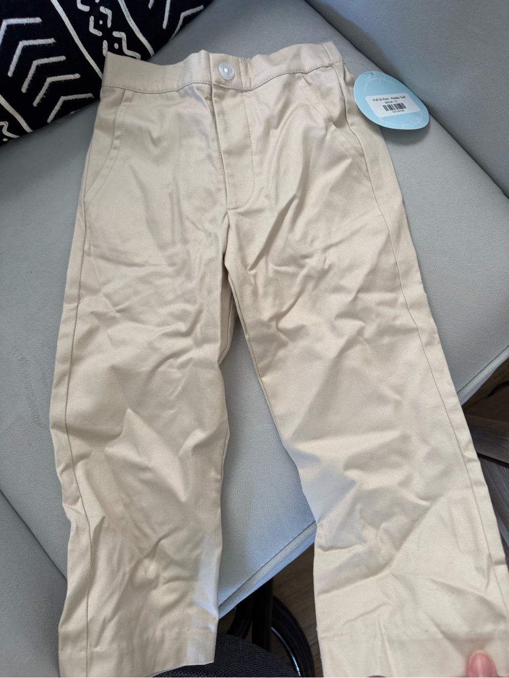 NWT Little English 3T boys Beige Straight-Leg Pants